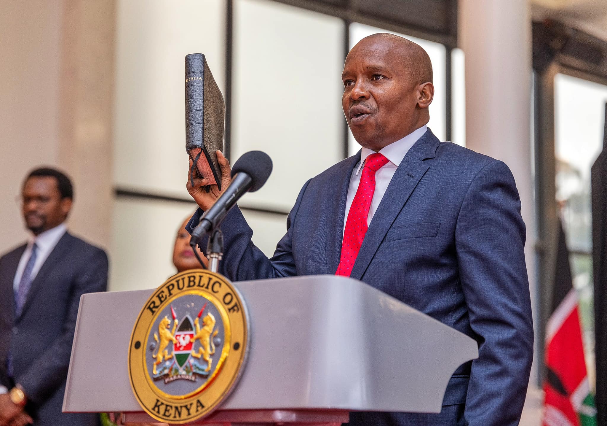 Prof. Kithure Kindiki is among the 19 Cabinet Secretaries sworn in at State House Kenya