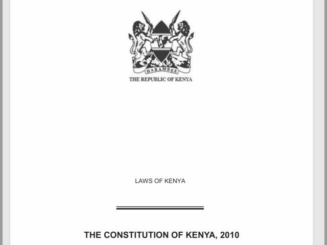 Constitution of Kenya 2010