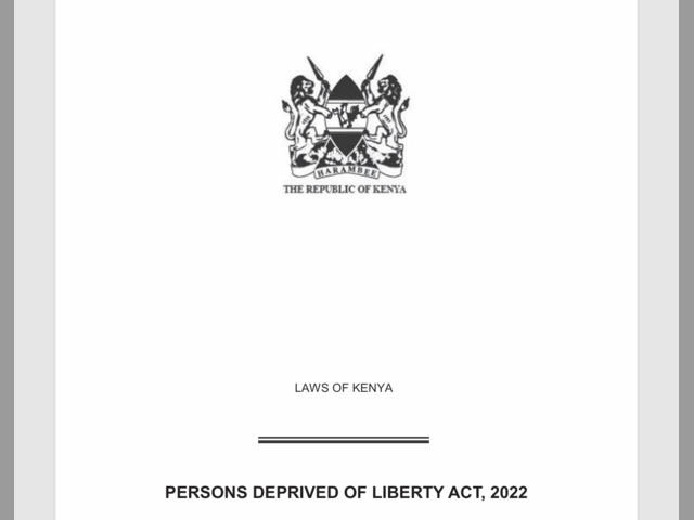 Persons Deprived of Liberty Act