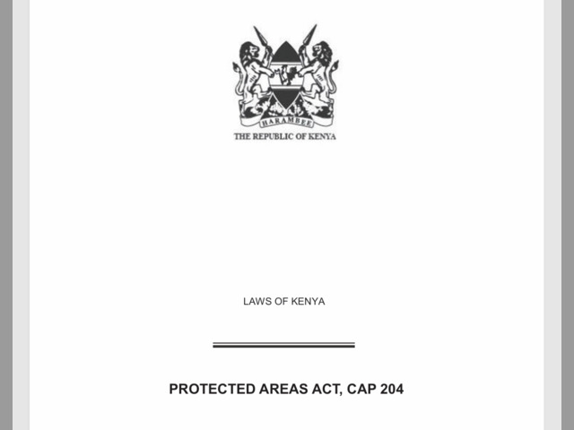 Protected Areas Act 