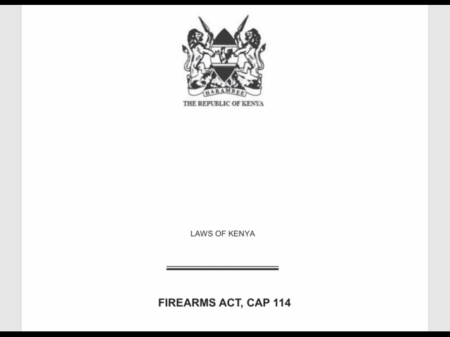 Firearms Act