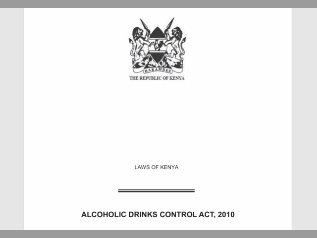 Alcoholic Drinks Control Act