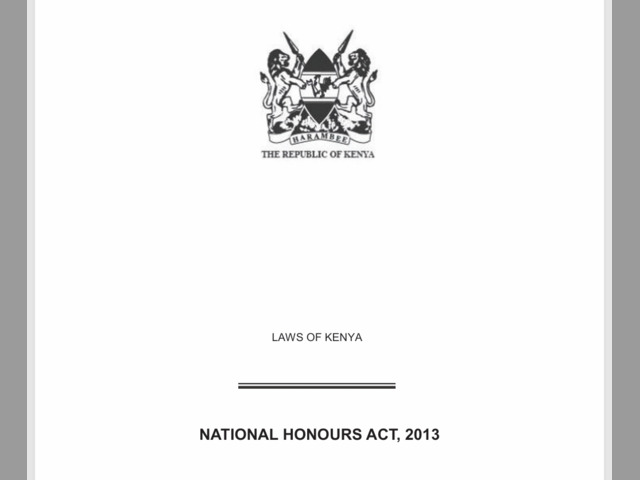 National Honours Act 