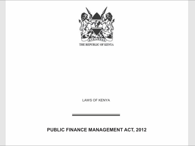 Public Finance Management Act