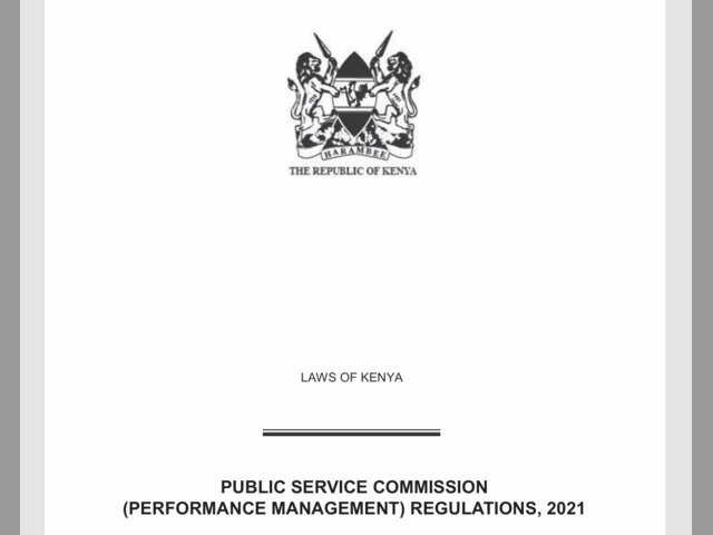 Public Service Commission Performance Management Regulaitons