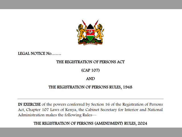 THE REGISTRATION OF PERSONS ACT