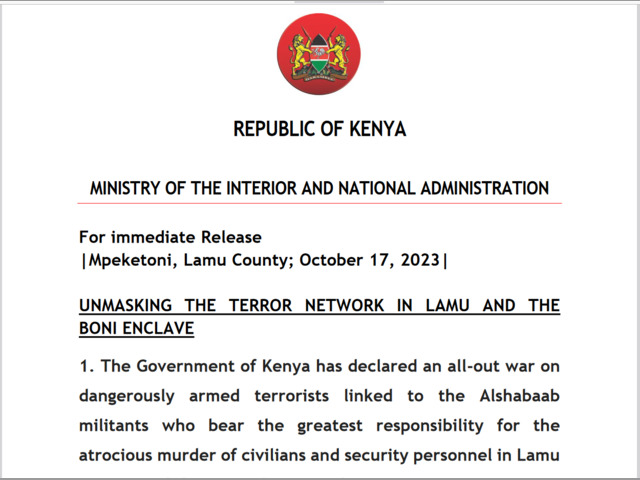 Unmasking the Terror Network in Lamu and the Boni Enclave