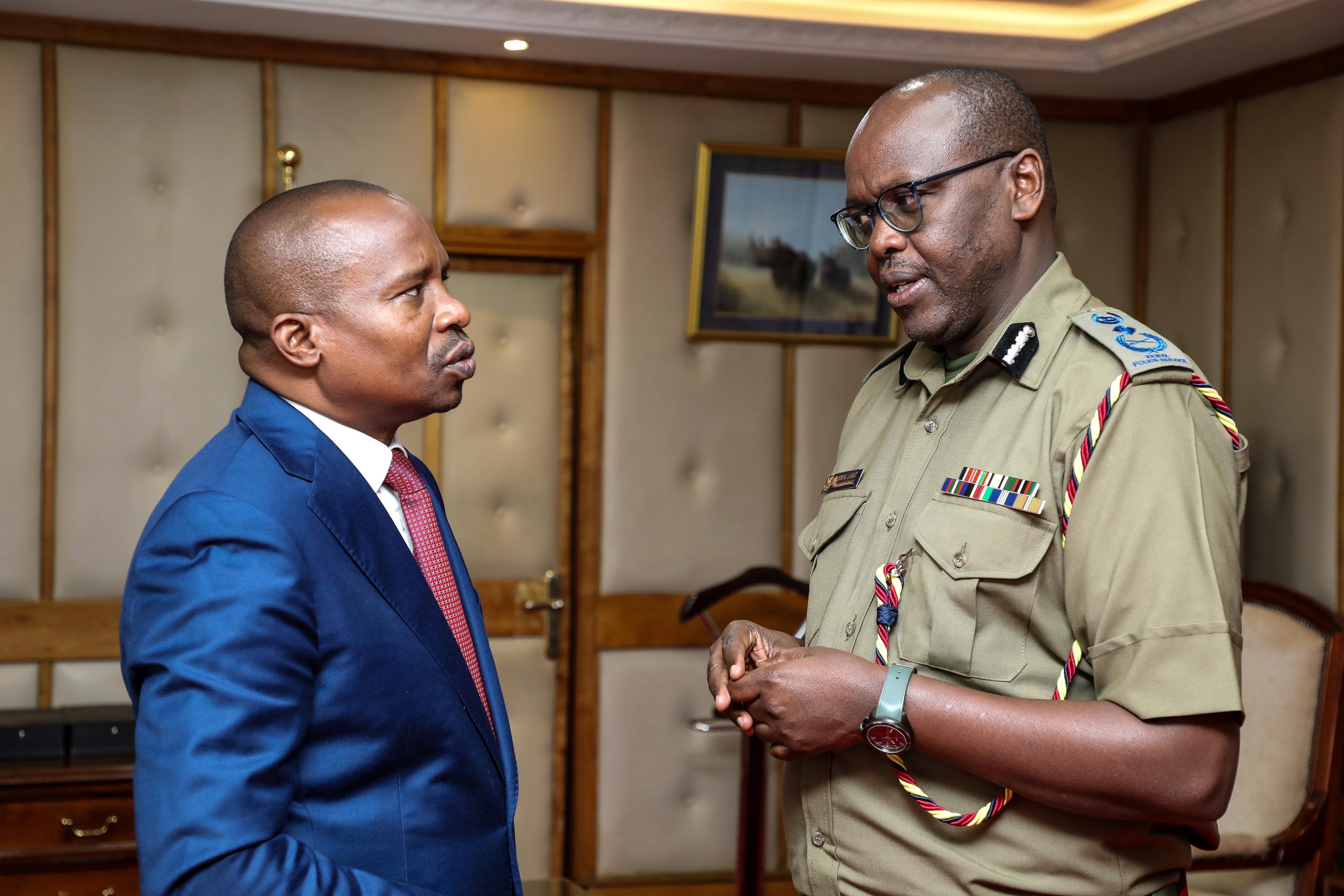 CS Kithure Kindiki meeting NPS top command