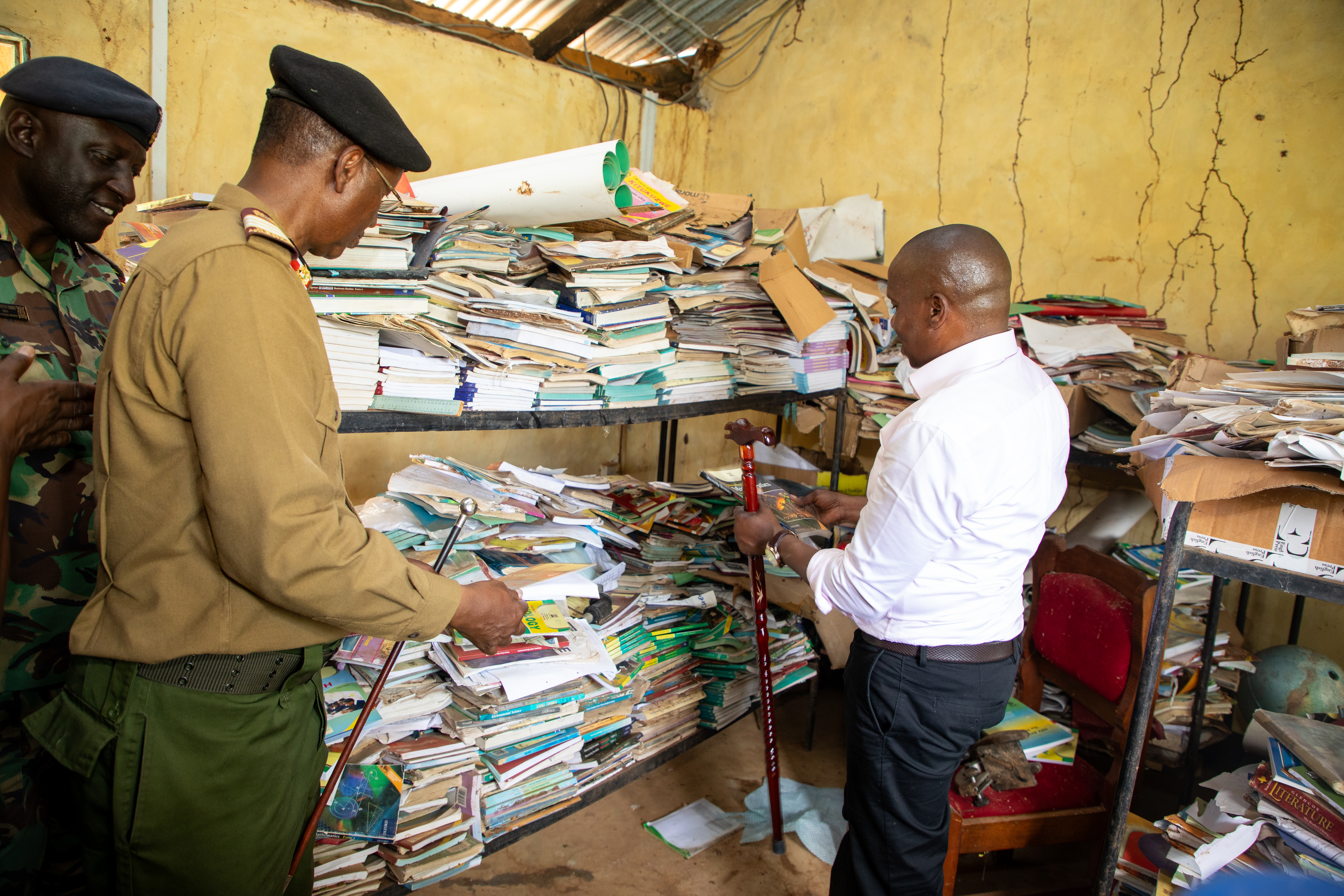 Interior and National Administration CS Kithure Kindiki at the North Rift for schools rehabilitation 