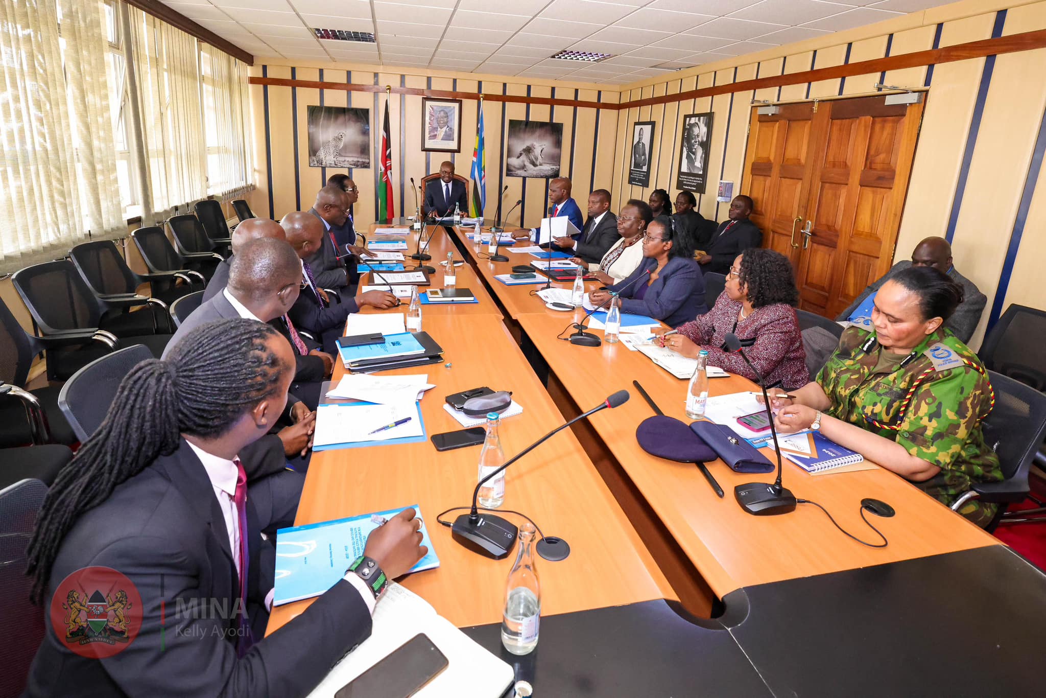 a meeting held at Harambee House, the National Steering Committee, chaired by PS Dr. Raymond Omollo, adopted the Strategic Framework for implementing the Recommendations,