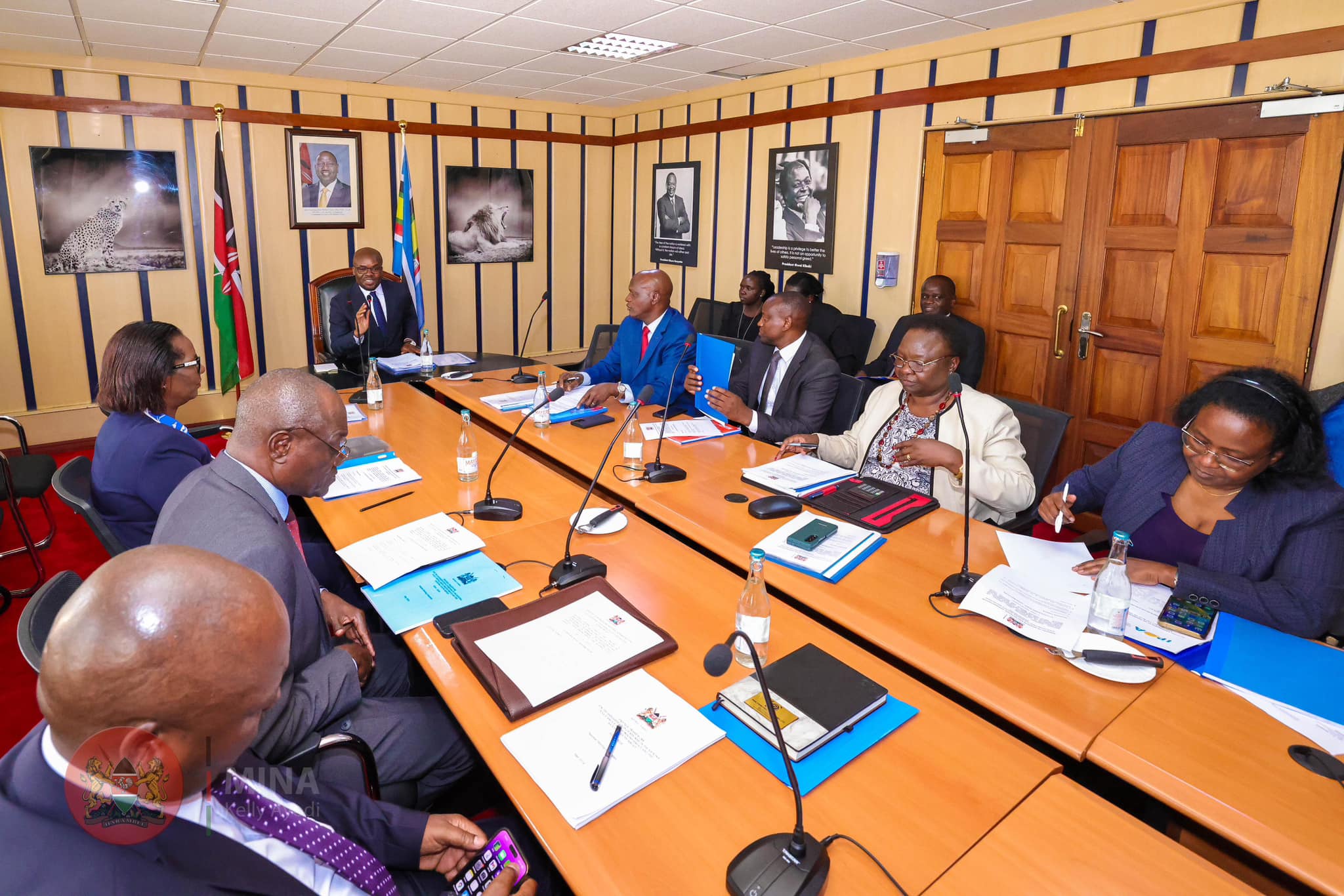 a meeting held at Harambee House, the National Steering Committee, chaired by PS Dr. Raymond Omollo, adopted the Strategic Framework for implementing the Recommendations,