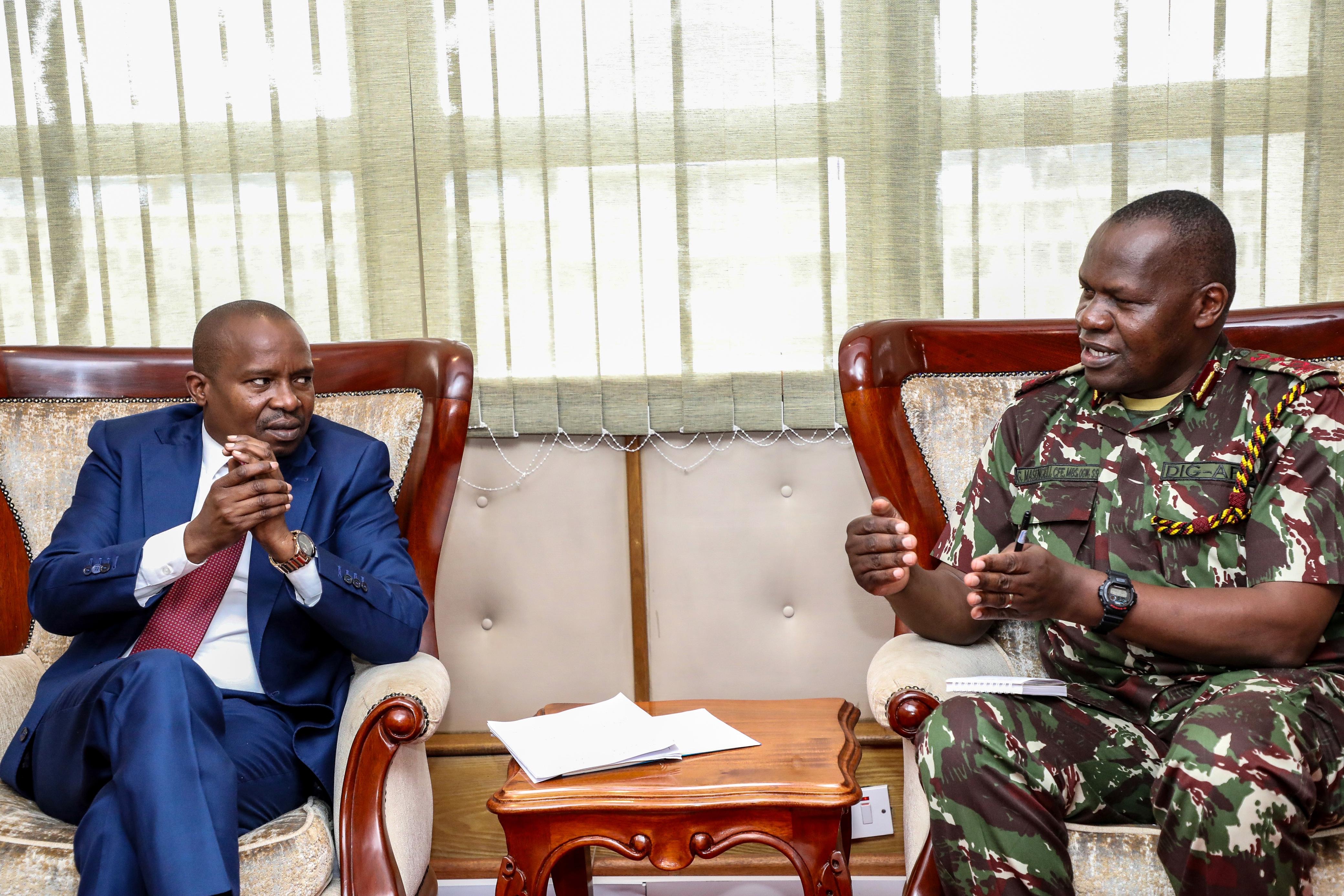 CS Kithure Kindiki meeting NPS top command