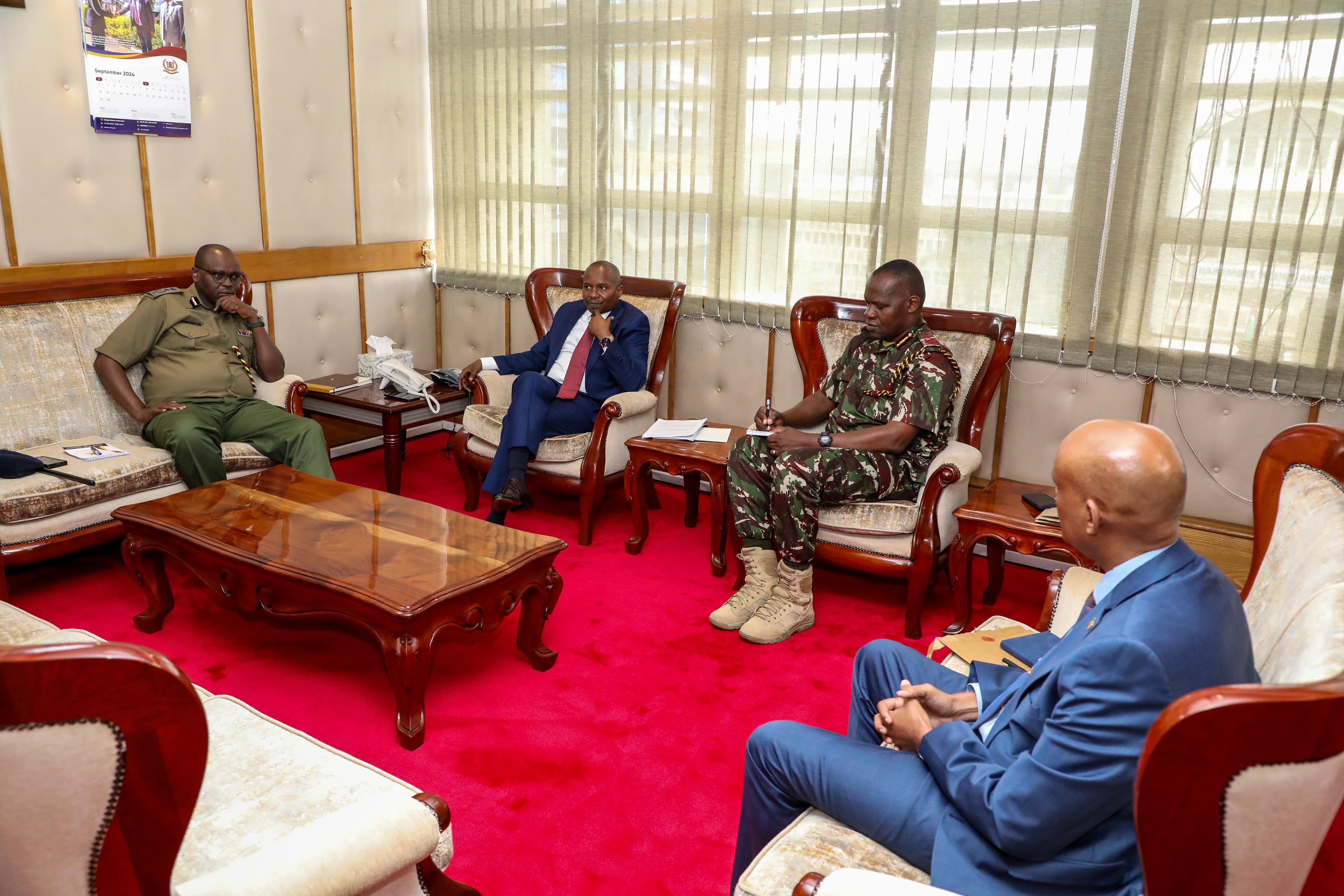 CS Kithure Kindiki meeting NPS top command