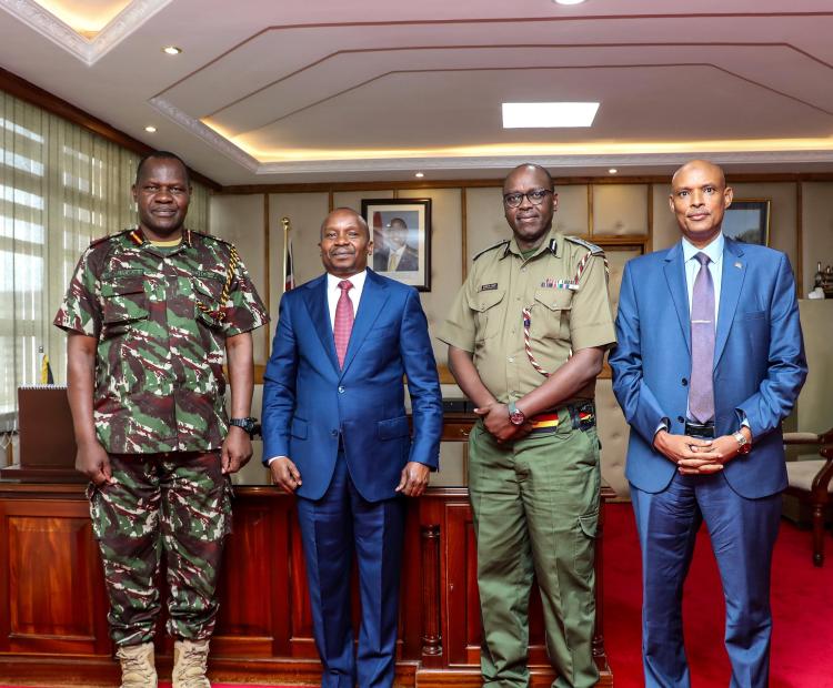 CS Kithure Kindiki meeting NPS top command