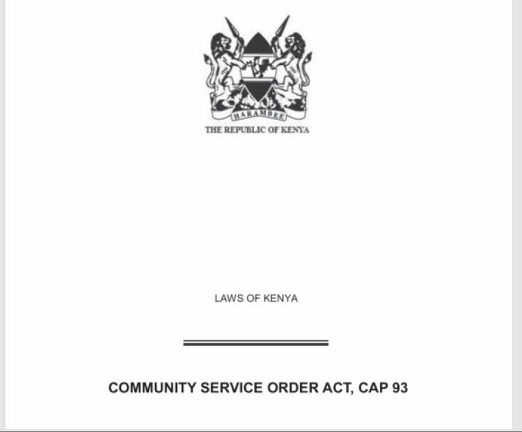 Community Service Orders Act