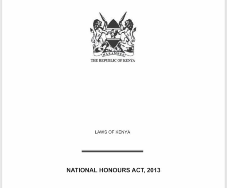 National Honours Act 