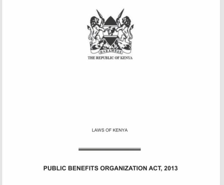 Public Benefits Organisation Act