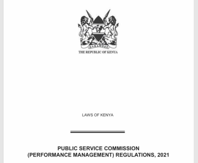 Public Service Commission Performance Management Regulaitons