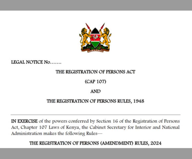 THE REGISTRATION OF PERSONS ACT