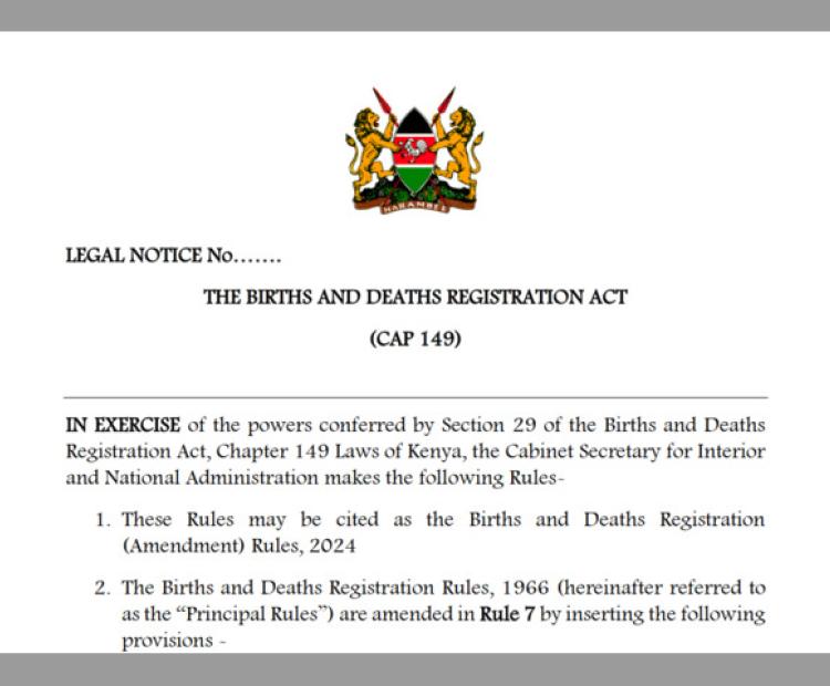 THE BIRTHS AND DEATHS REGISTRATION ACT